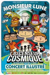 MONSIEUR LUNE - L'Ascenseur Cosmique - Concert Minots. Le mardi 9 avril 2024 à Montauban. Tarn-et-Garonne.  14H30